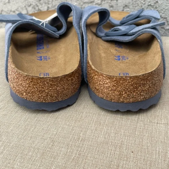 Mens Birkenstock Arizona Soft Footbed Suede Leather Sandal Size 11 - Picture 7 of 11